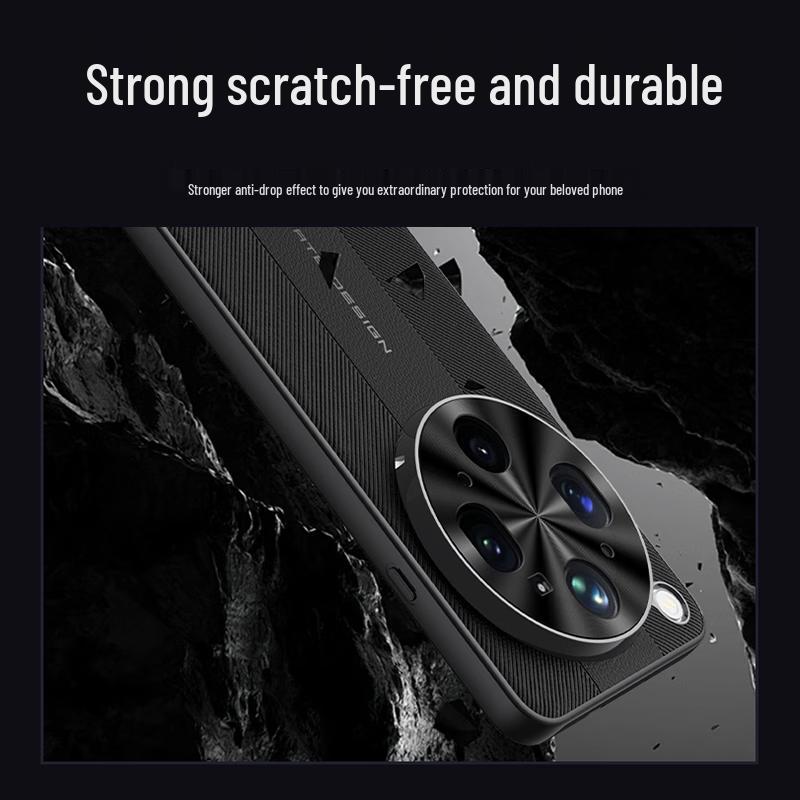 Husă de telefon OPPO Find X9 Ultra din Piele Premium Electroplacată