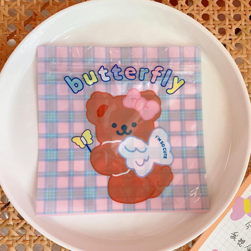 Food Storage Organizer Does Not Take Up Space Easy To Carry 13.5*13.5cm Plastic Cute Cartoon Snack Bag Creative And Cute 4.2g