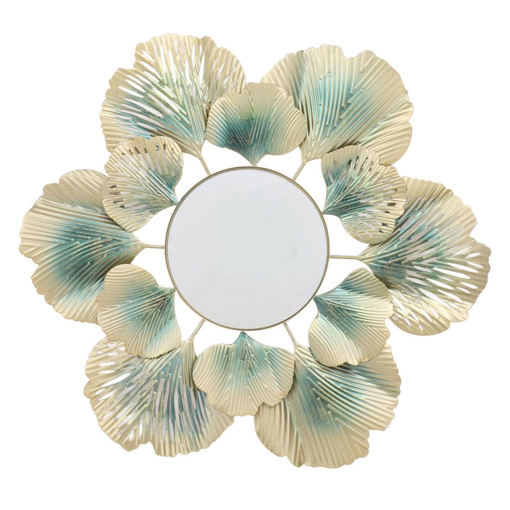 Wall Mirrors Modern Simple Decorative Wear Resistant Colorfast Ginkgo Leaf Wall Mounted Mirrors for