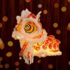 DIY Material Package New Year Lion Dance Lantern Waterproof with Tassel Ancient New Year Lantern Hanging Ornament