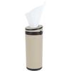 Car Tissue Tube, Cylinder Tissue Box Diameter 2.75'' PU Leather Round Tissues Container For Car Cup Holder, Up To 30 Count Tissue