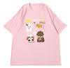 Happy Puppies Family MultiColor MultiBreed Cute Pet Cotton TShirt for Adults and Children Couple and ParentChild Style
