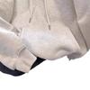 Milk Silk Hooded Sweatshirt, Round Neck, Silver Fox Fleece, 320g