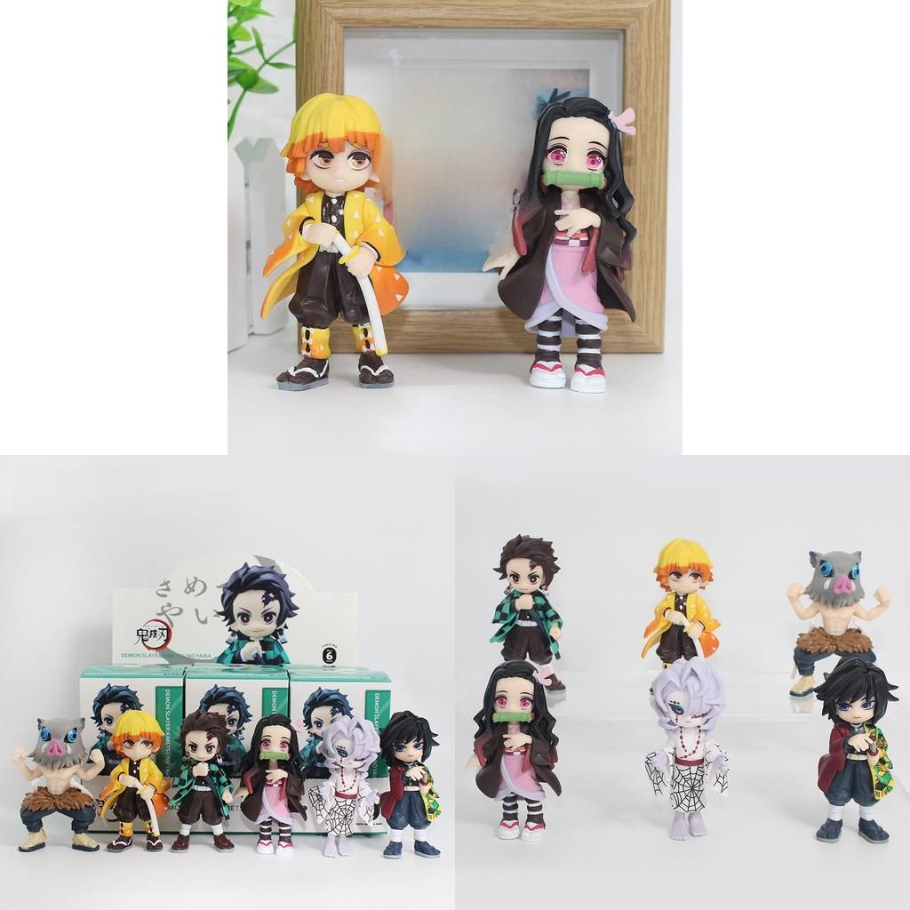 Demon Slayer Nezuko Tanjiro Inosuke Pvc Figure Collectible Toy For Fans