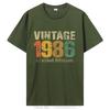 Funny Vintage 1986 T Shirts Summer Style Graphic Cotton tshirt Streetwear Birthday Gifts T-shirt Clothing Oversized