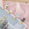 Cartoon Cute Cat Hanging Photo Frame Kindergarten Flower Shop Card Small Wooden Clip