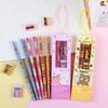 5 In 1 Pencil Set Portable Stationery Prize Cute Cartoon Stationery Gift Box Set School Supplies Writing Tool Stationery Set