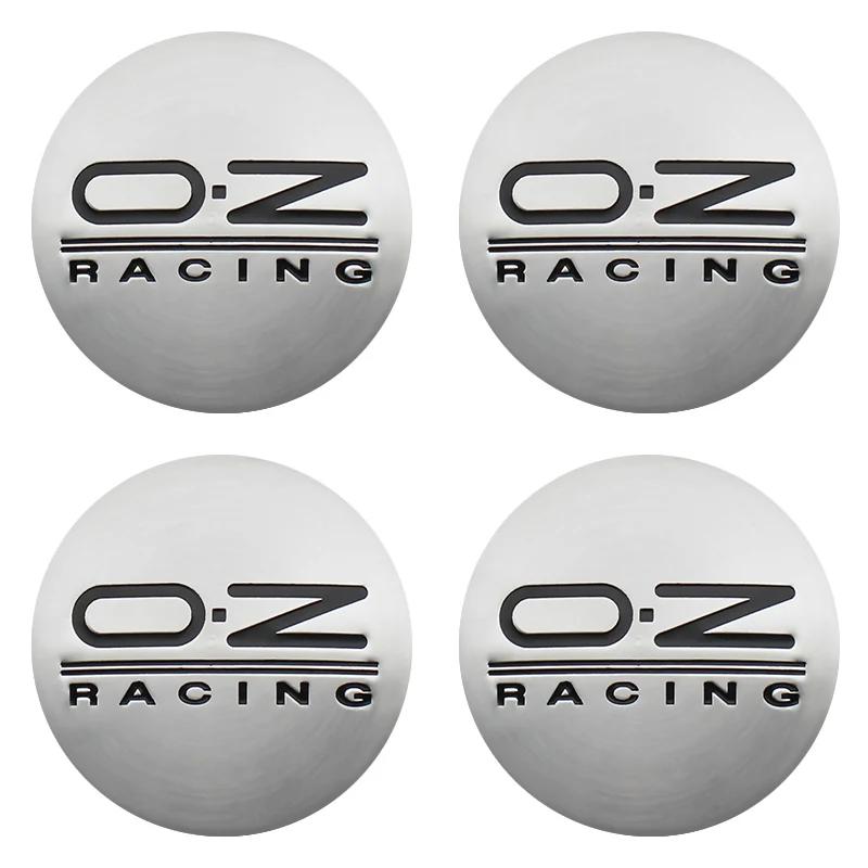 4pcs 56+60mm Car Styling OZ Racing O.Z Logo Car Wheel Hub Center Caps Sticker Rim Cover Decoration Badge Emblem Auto Accessories