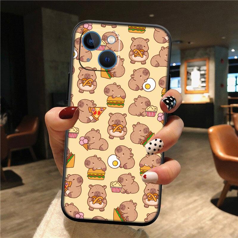 Cartoon  Capybara Cute Shell Phone Case for Samsung Galaxy Note 10 20 S23 S24 S25 Ultra FE Plus Edge Lite A02S A35 A07 A17