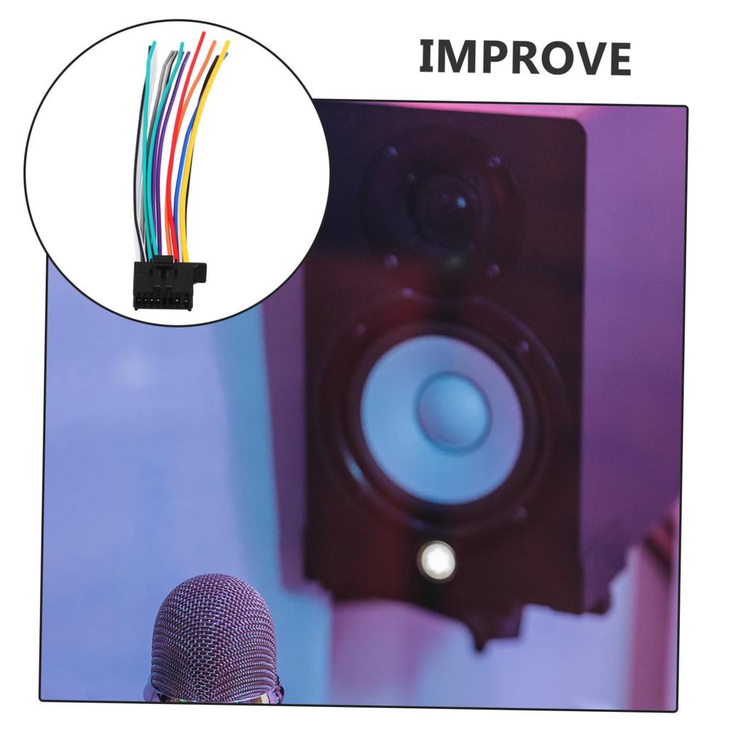 GANAZONO Car Wire Harness with Connector Wireless Wire Harness for Car Stereo Accessories Compatible with Pioneer Car Stereo