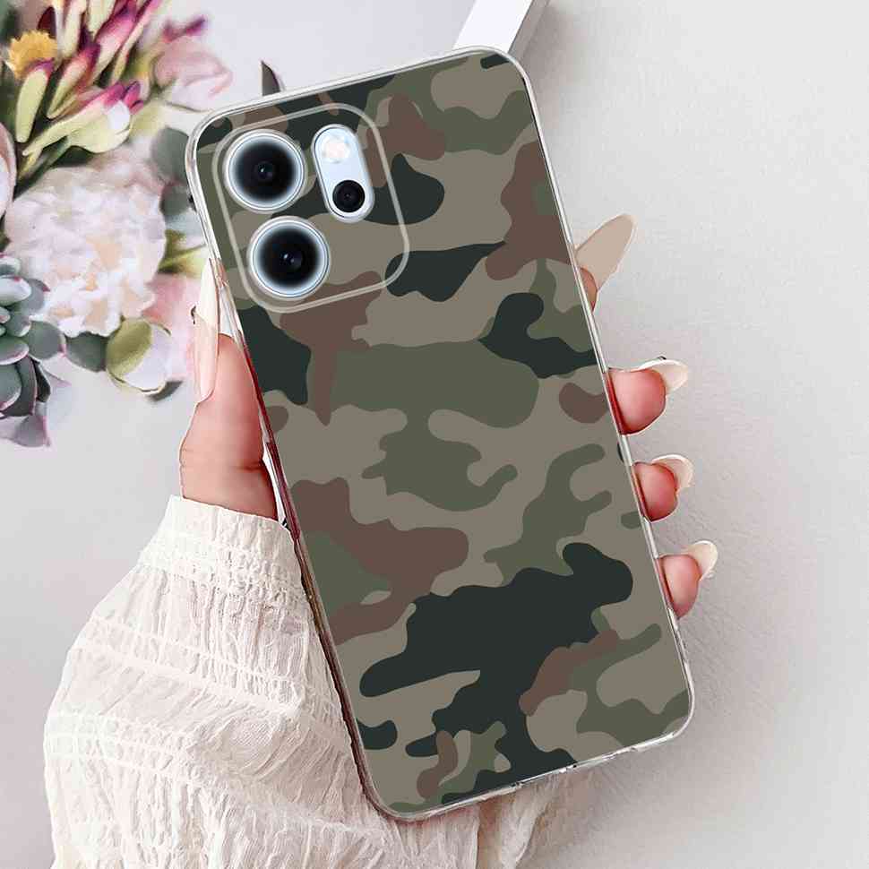 Für Oppo Reno14 F 5G CPH27436.57" Hülle Bunte Schmetterlingsblumen TPU Weiche Silikonhülle Für Oppo Reno 14 F RENO14F Handyhüllen