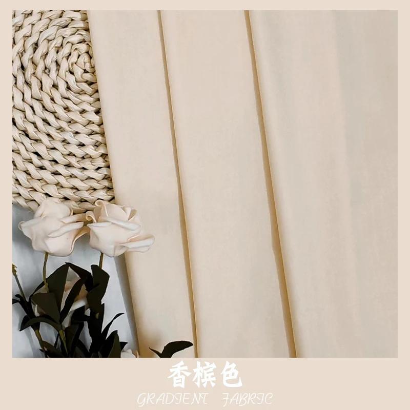 Plain Combed Cotton Fabric Poplin for Clothes Shirt Dresses Sewing High-grade Smooth Skirts Cloth Thin Anti-wrinkle