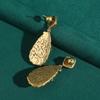 Orecchini a goccia d'acqua in pietra naturale verde vintage Gioielli Lusso Designer Colore Oro Antico Accessori da Donna 2025