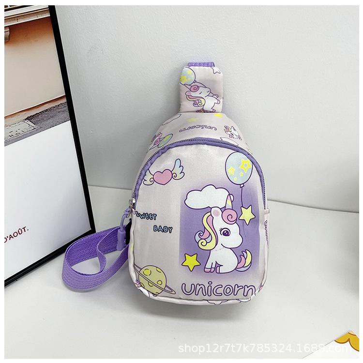 Versatile Baby Cartoon Messenger Bag Unicorn Ultra-light Toddler Cute Breast Bag Going Out Little Girl Change Bag