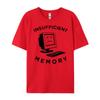 Insufficient Memory Computer Old Desktop 3d Printed T Shirts Tops Punk Style