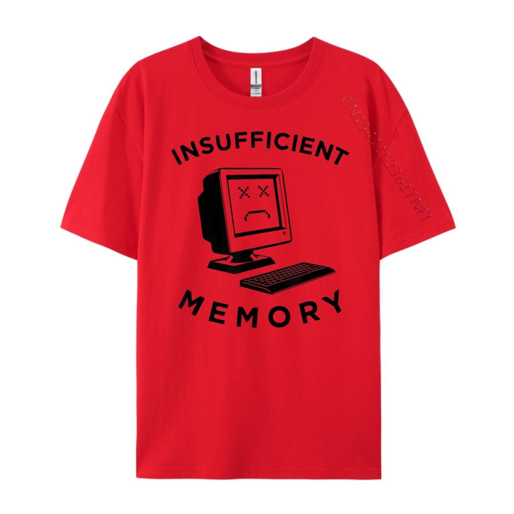 Insufficient Memory Computer Old Desktop 3d Printed T Shirts Tops Punk Style S