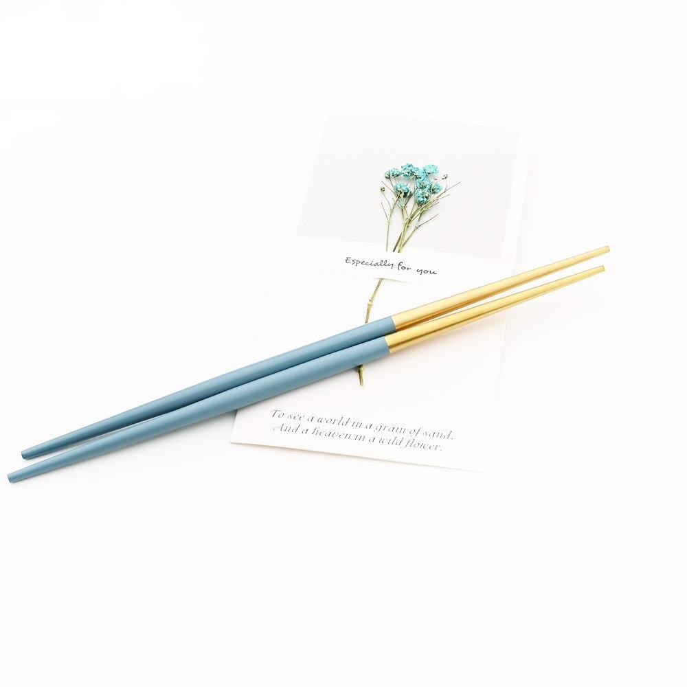 Furculiță Linguriță Cuțit Bețișoare Set de tacâmuri Blue Gold Set din oțel inoxidabil 304 linguriță Argintărie Set de veselă pentru cină Dropshipping