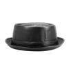 Fedora met Korte Rand Modieuze Hoed met Leerlook Comfortabel voor Streetwear, Dames