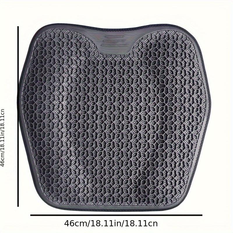 Fit Hexagonal Gel Seat Cushion - Breathable Ergonomic Car & Office Chair Pad with Premium Gel Material for All-Day Comfort, Pressure Relief