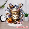 2D Flat Halloween DIY Diamond Painting Desktop Ornaments Kit Diamond Painting Desktop Decorations for Home Office Desktop Decor