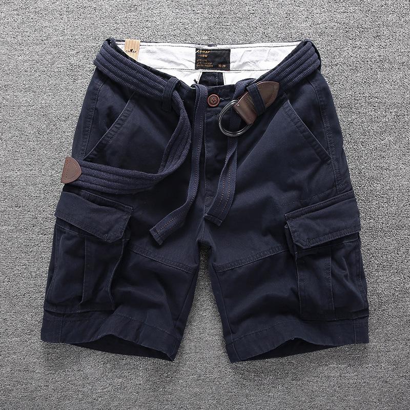 New Summer Casual Shorts, Cotton Loose Camouflage Work Pants, Men's and Youth Straight Leg Men's Pants