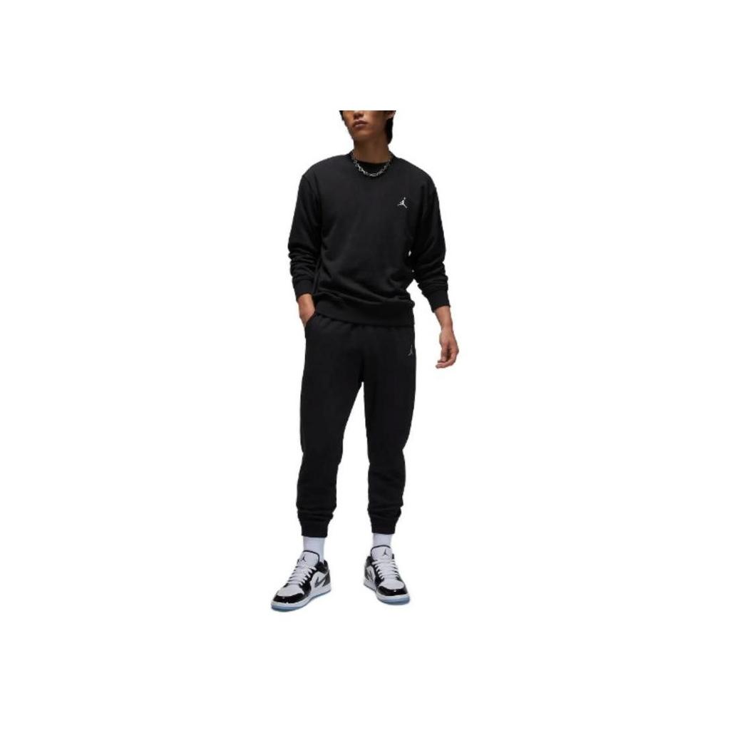 Jordan Embroidered Logo Sweatshirt Men Tops Black BQ2941-010