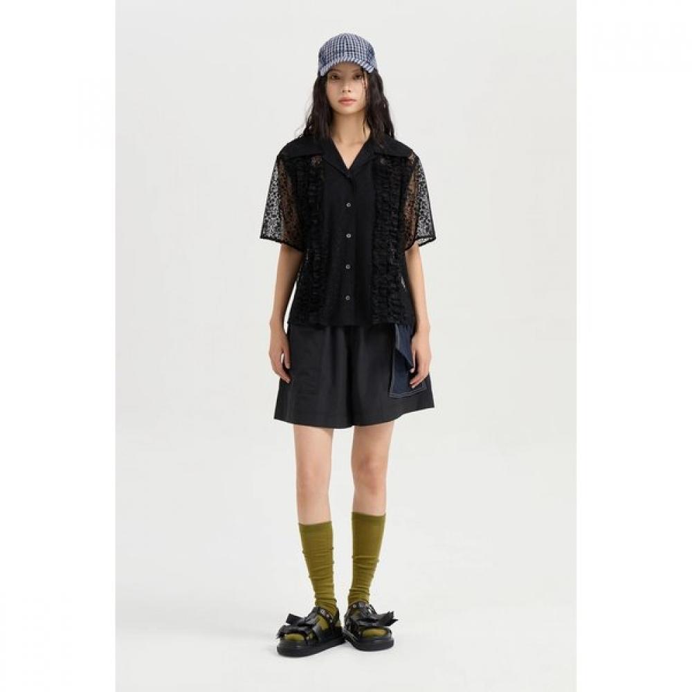 Lucky Chouette Ribbon Point Banding Short Pants Lfpoa25110