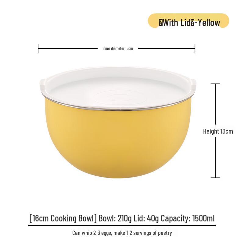 304 Stainless Steel Mixing Bowl with Lid