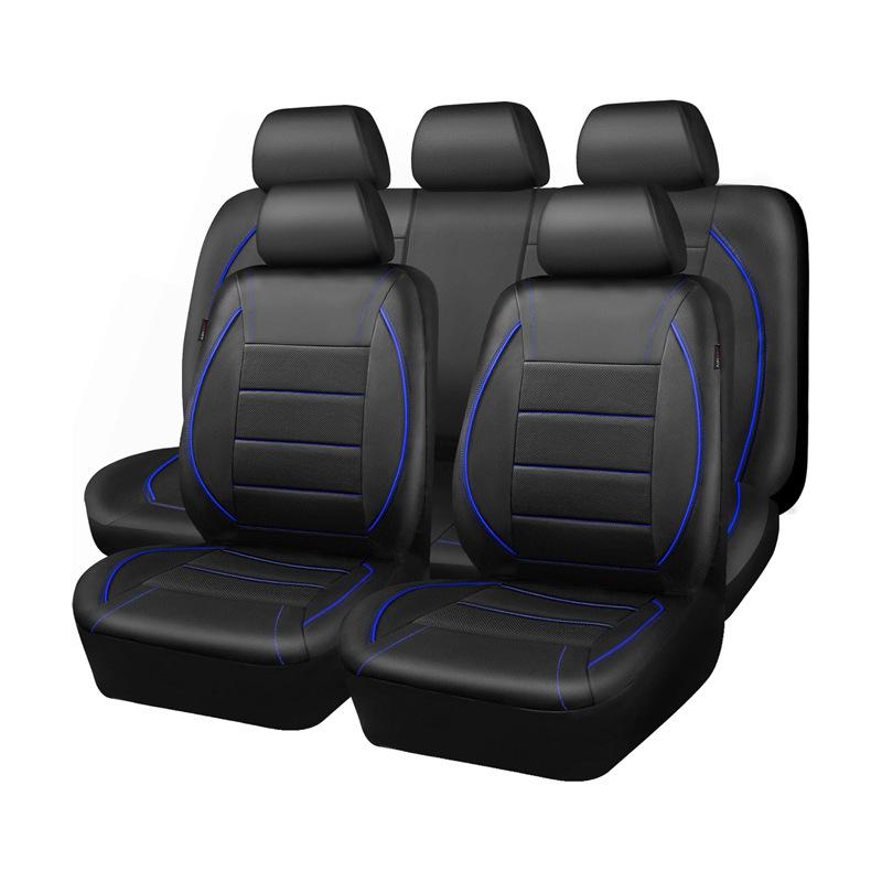 Universal 5-Seat Faux Leather Car Seat Cover Full Coverage Suv Trucker Seat Protector Soft Lightweight Car Seat Protection Pad