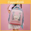 Nylon Color Preschooler Block Backpack With Cartoon Animal Pendant Bag Small