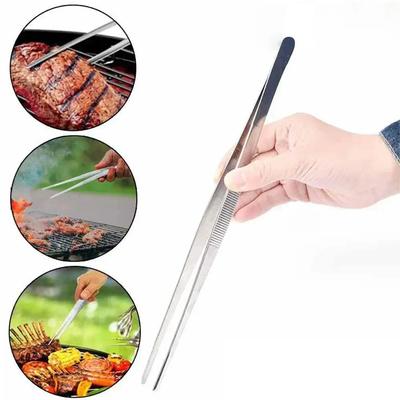 Wielofunkcyjne szczypce do grilla Szczypce do żywności Klips do żywności Gadżety kuchenne Pęseta ze stali nierdzewnej do churrasco Klips Narzędzie do grillowania w formie bufetu