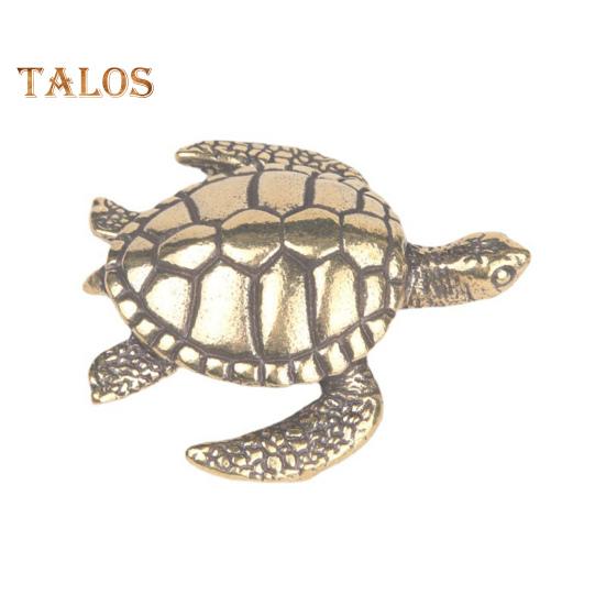 

Миниатюрная статуя черепахи, компактная, широкое применение, медная, практичная миниатюрная фигурка черепахи, украшение, товары для дома античный бронзовый