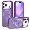 Metal Ring Bracket Magnetic for Magsafe Case For IPhone 17Air 16E 15 14 13 12 ProMax Plus Matte Shockproof Wireless Charge Cover
