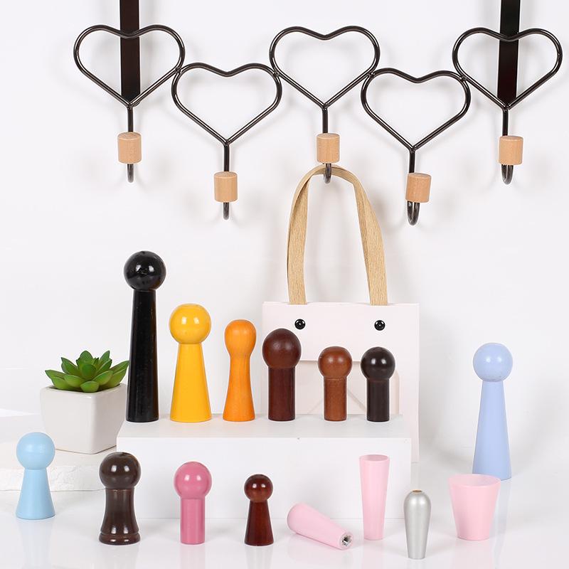 Solid Wood Coat and Hat Hook for Entryway Door