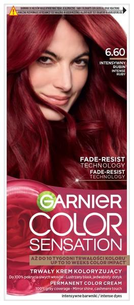 Garnier Color Sensation Krem Koloryzujący Nr 6.60 - Intensywny Rubin 1Op.