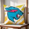Funny Mr-B-Cute B-Beasts Cushion Cover Natural Linen Organic Fabric Double-Sided Printing Couch Pillow Covers Home Decor