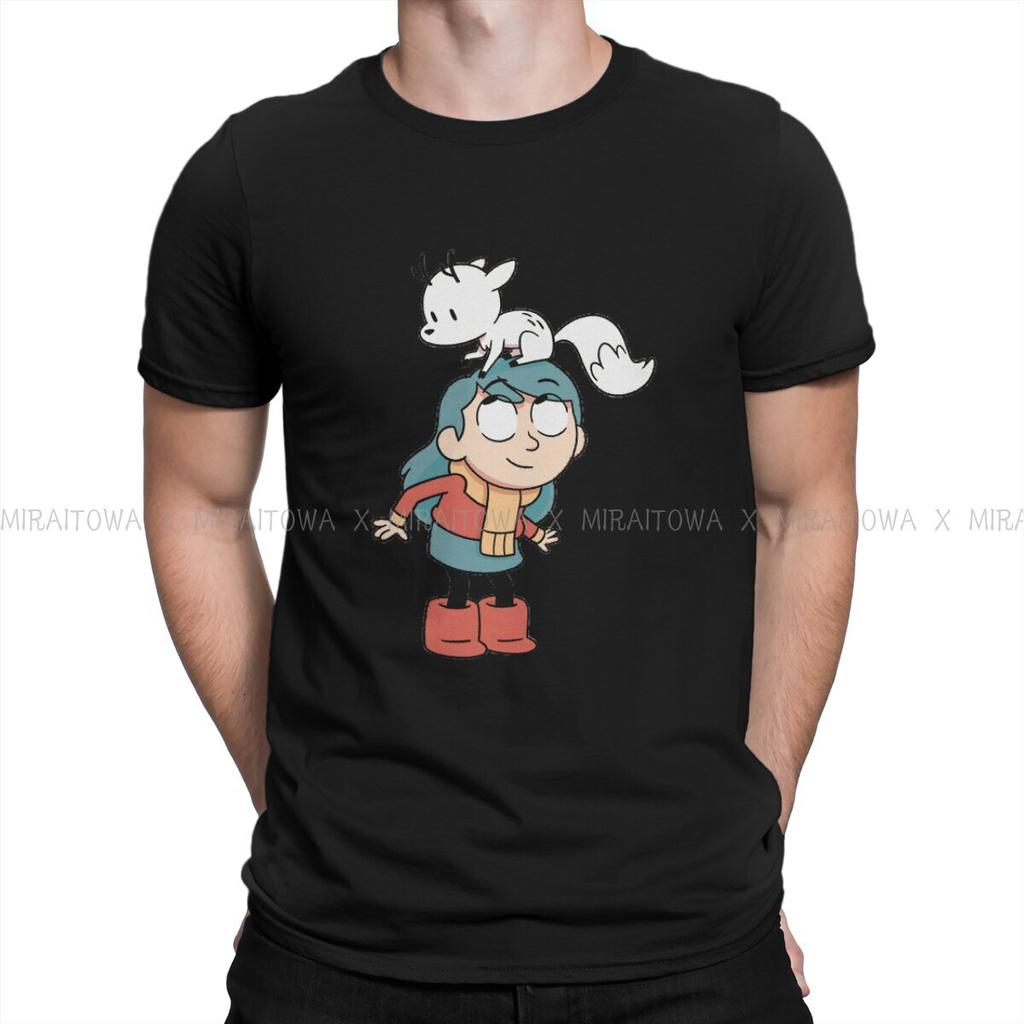 Hilda TV Series Mens TShirt Blue Hair Girl Fashion T Shirt Original Streetwear New Trend