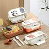 Stainless Steel Divides Food Container Portable Breakfast Boxes Portable Lunch Container  Camping