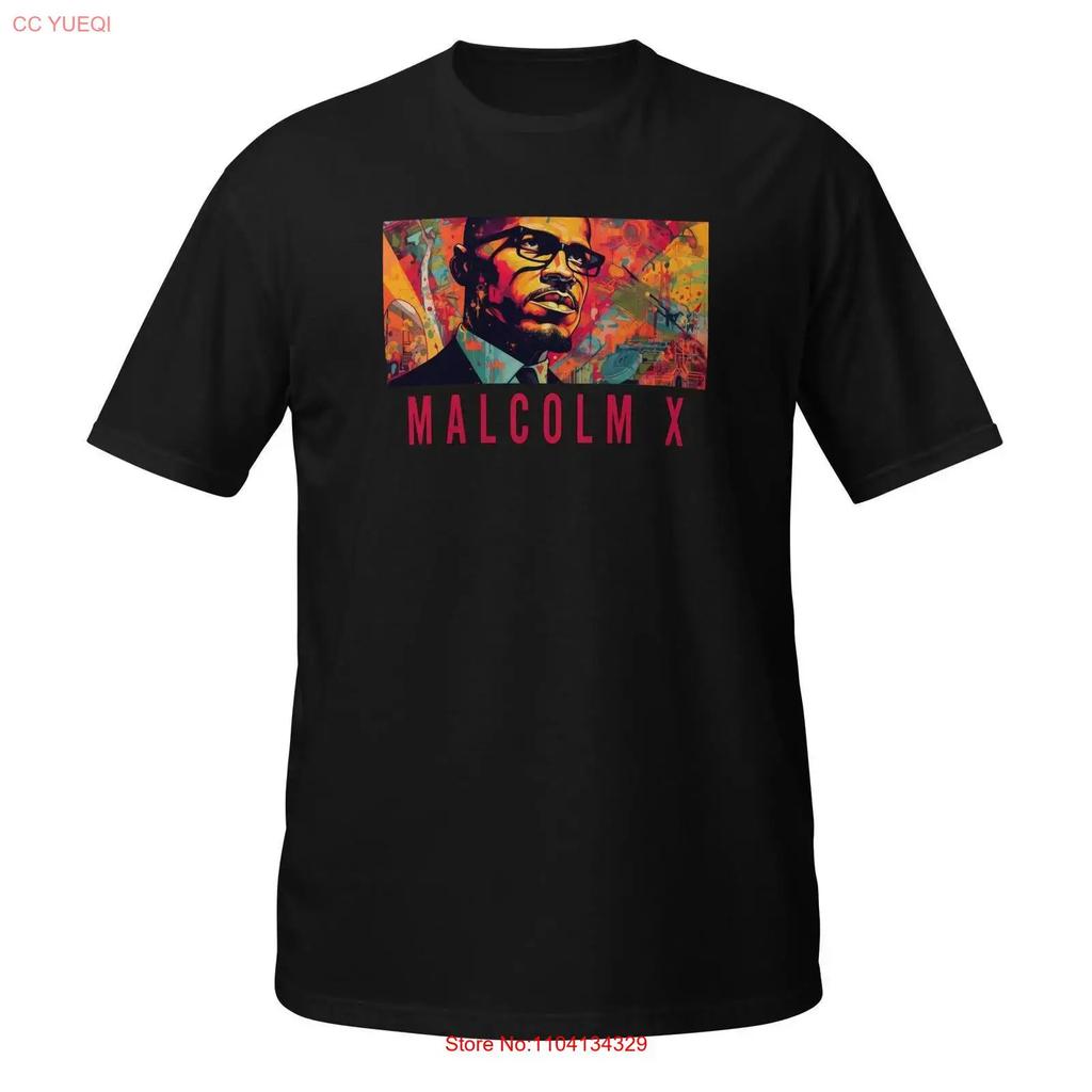 Malcolm X T Shirt Black History African American Vintage Designer Clothes Graphic Unisex Breathable Casual Comfortable
