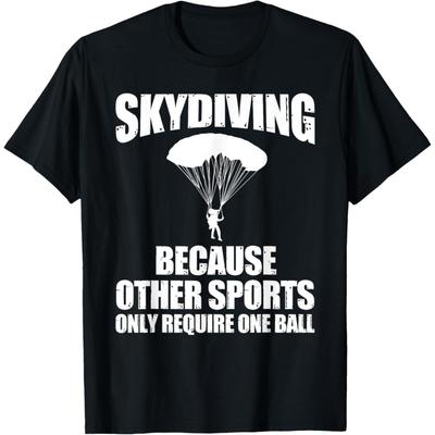 Cool Skydiving Art For Men Women Skydive Parachute Skydiver T-Shirt(1)