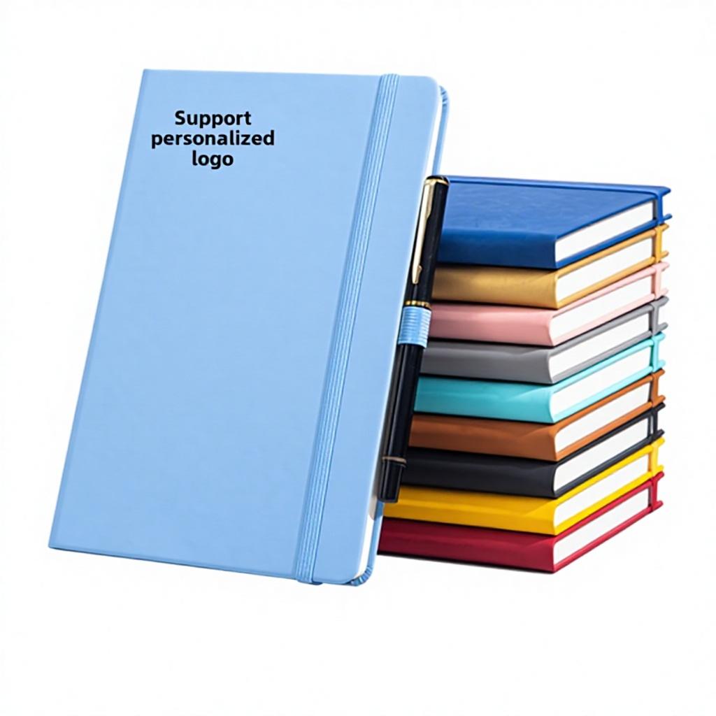 A5 Strap Promotional Notebook Custom Logo Factory Direct Business Office Thickened Notepad Diary Unbound