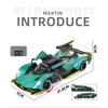 Modèle de voiture de sport en alliage Aston Martin Valkyrie 1/24 Métal moulé sous pression Véhicules Super de Course Modèle de Voiture Haute Simulation Son et Lumière Jouet Cadeau pour Enfants