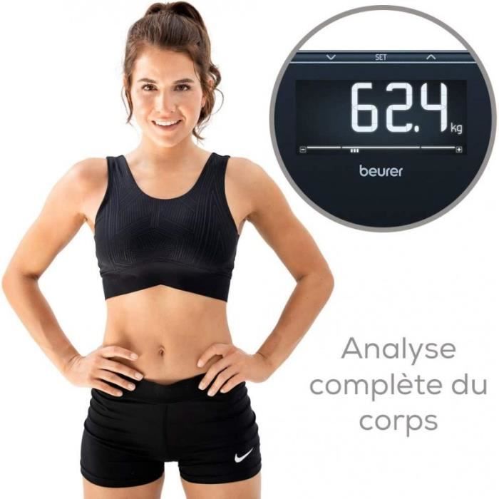 Beurer Pèse-personne de salle de bain de diagnostic BF 400 Noir