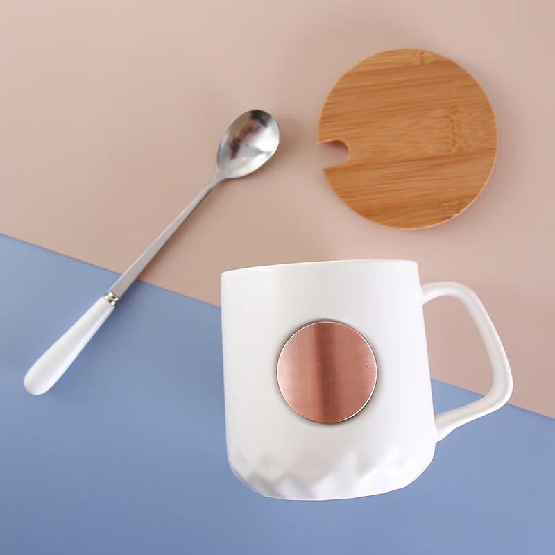 Duoli Matte White Ceramic Elk Straw Mug