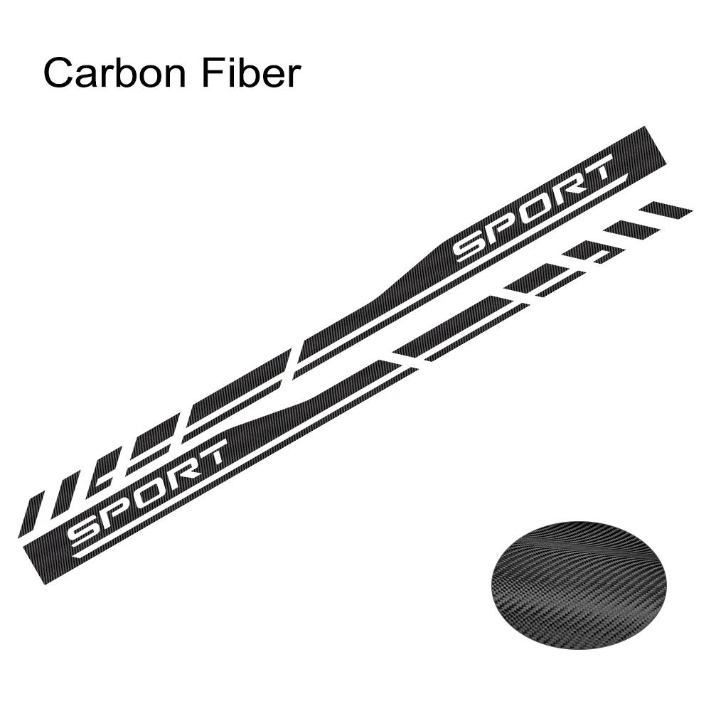 2PCS Car Door Side Skirts Stickers Sport Car Vinyl Decals Self-adhesive Car Body Decoration Sticker Accessories For Toyota RAV4
