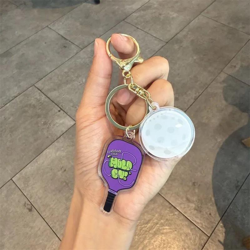 

Pickleball Themed Keychain & Ornament Set - Creative Gift for Students & Enthusiasts