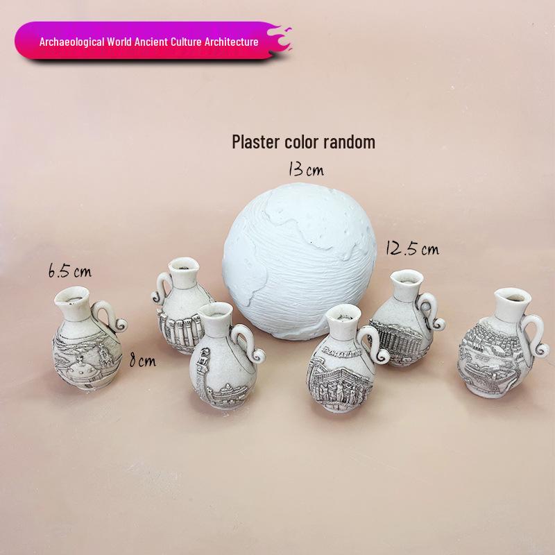 Kids Archaeological Dig Toy: Ancient Architecture & Fossil Science Kit – Educational Blind Box & Desktop Ornament