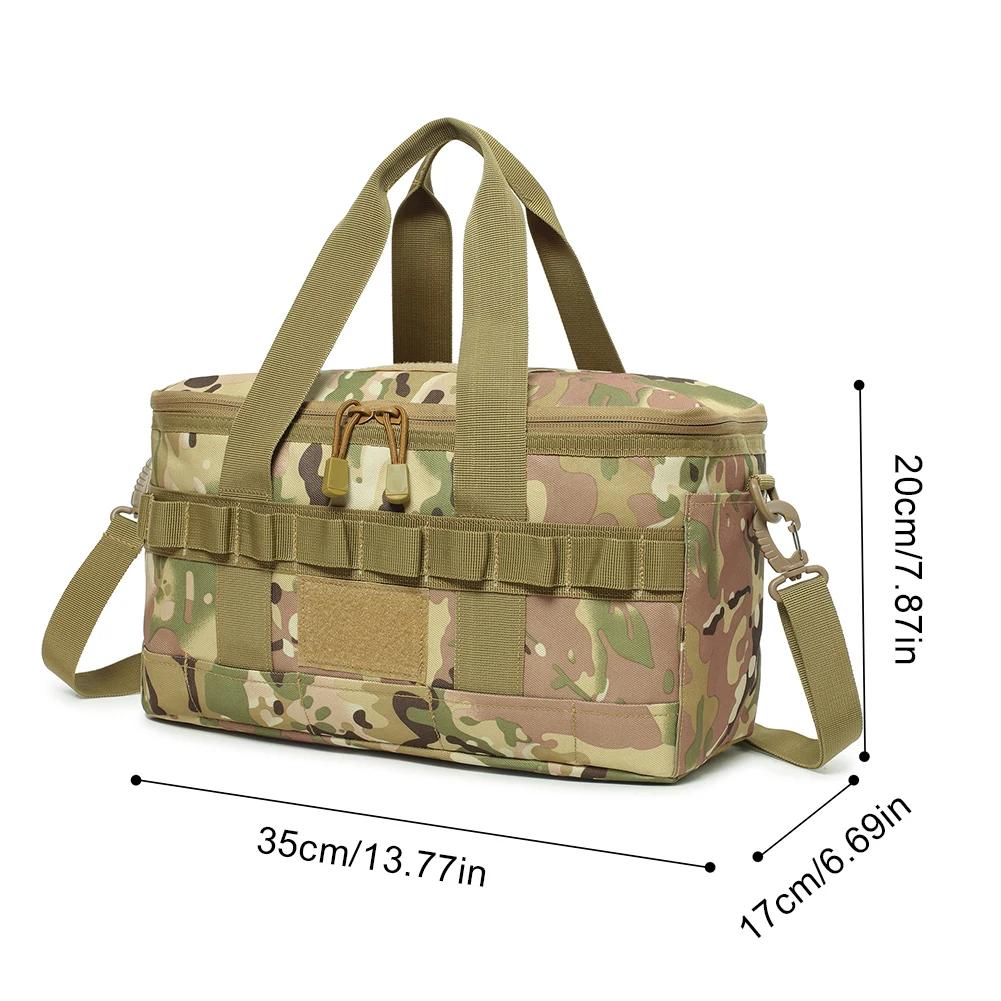 Tactical Lunch Box Leakproof Insulated for Outdoor Heavy Duty Lunch Bag Durable Thermal Cooler Bag for Men Women Camping Picnic