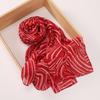 New Printed Hijabs Shawl Bubble Chiffon Hijabs Woman Design Flower Shawls Muslim Scarves Headscarf Wraps Turbans Long Scarves