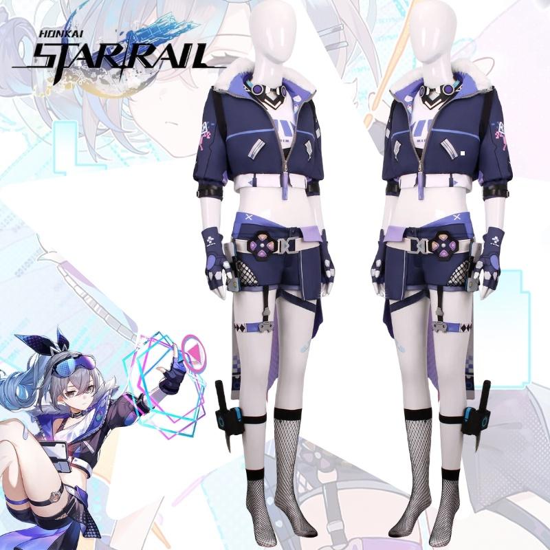 Rail Star Honkai Silver Wolf Cosplay Costume Girls Anime Party Halloween Outfit